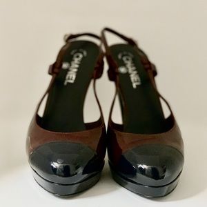 CHANEL Parent Leather Heels - size 40